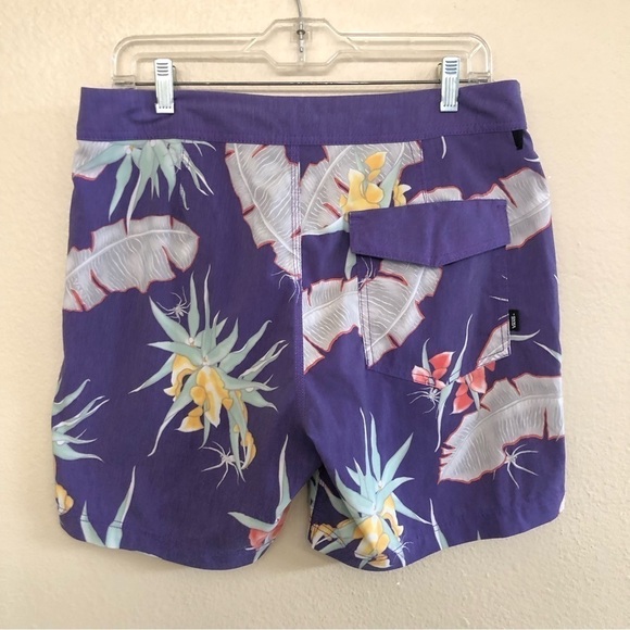 VANS Off The Wall Men’s Arachnafloria Floral Stretch Board Shorts Size 32 - Picture 2 of 12